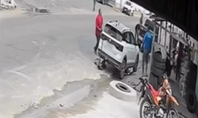 Imagens capturam instante em que mecânico tira a vida do irmão em Teixeira