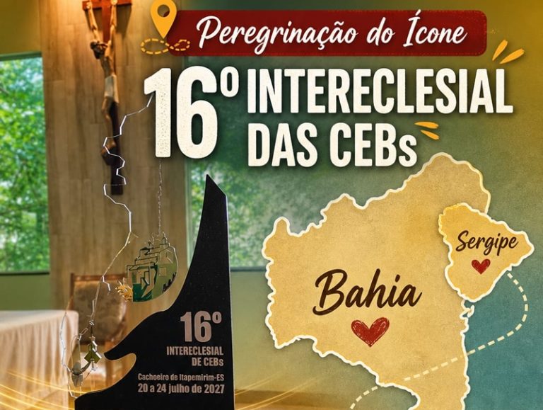 Ícone do 16º Intereclesial das CEBs inicia sua jornada pela região durante o feriado