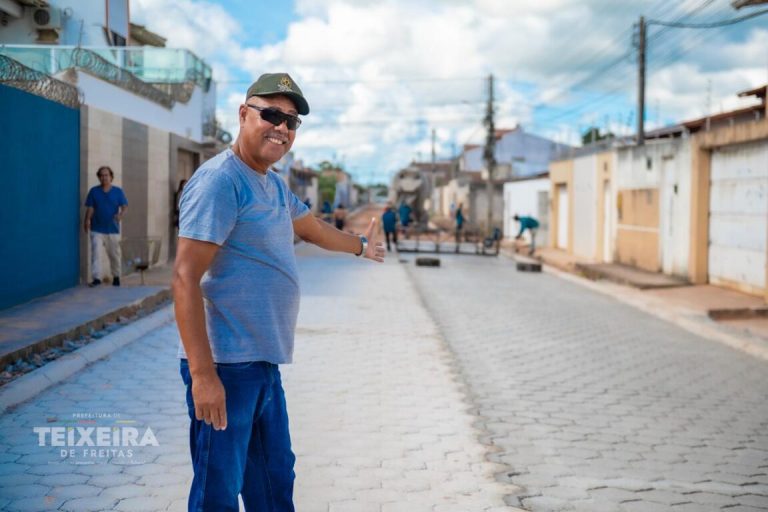 Rua Antônio Balbino no Jardim Caraípe é contemplada com nova pavimentação em concreto